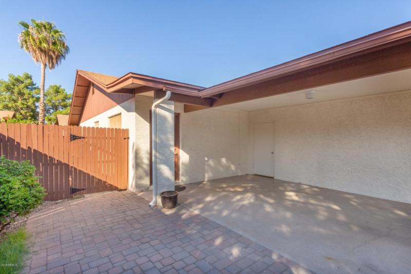 Front Gated Patio Area