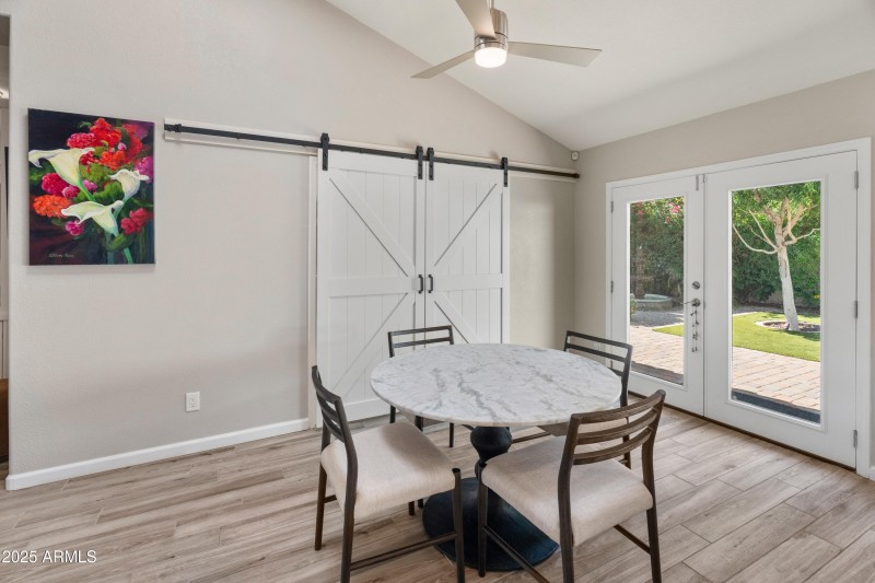 Barn doors to office