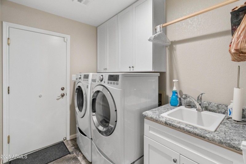 Laundry with utility sink