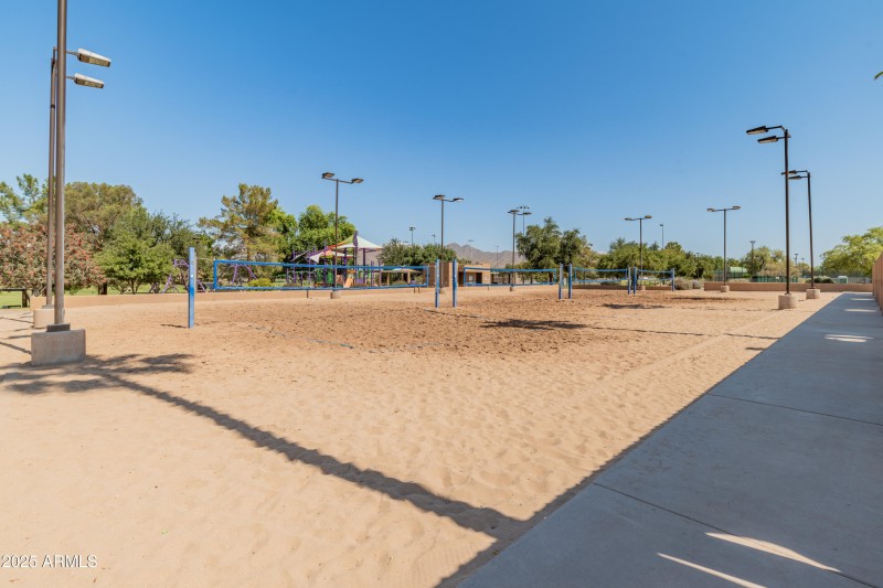 Volleyball courts at Community Park