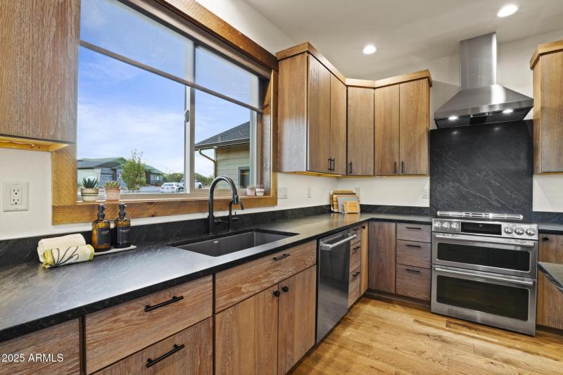 Kitchen with Hickory Cabinets