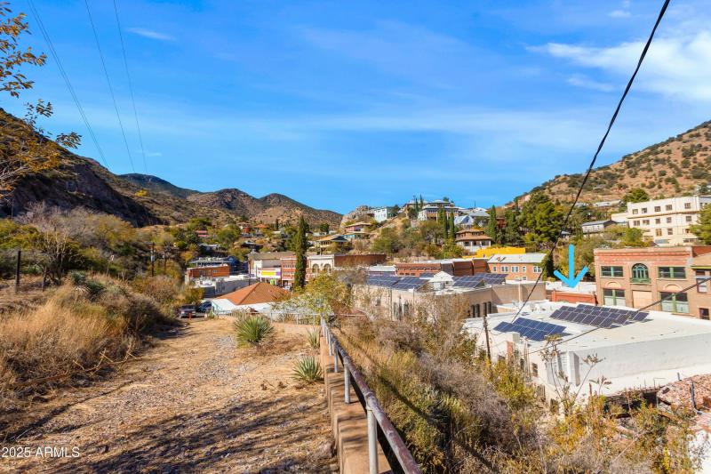 Marked by blue arrow