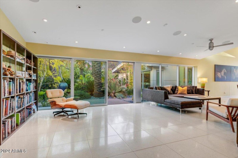 Family Room Opens to Courtyard