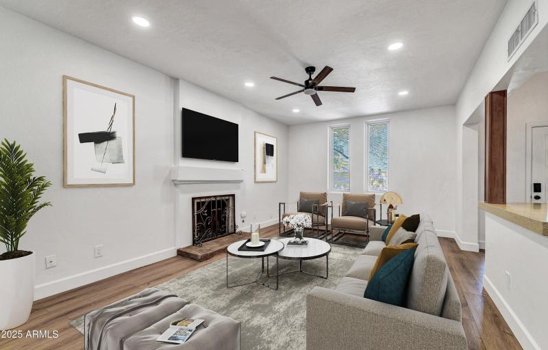 Fireplace in Living Room