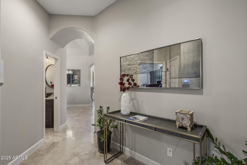 Hallway to laundry and garage