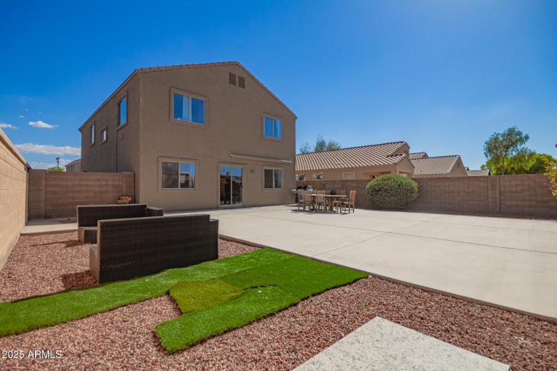 Backyard ready for enjoyment