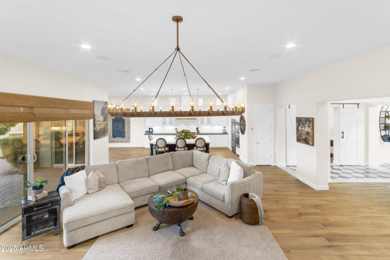 living room from above