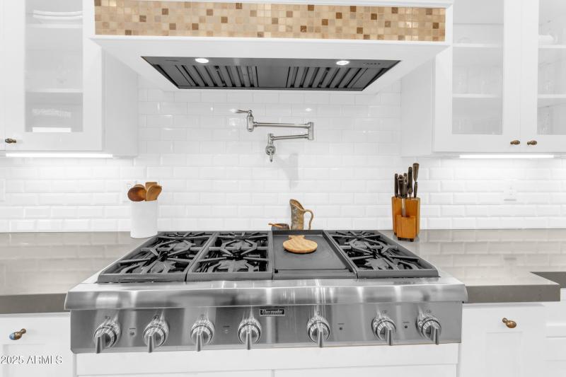 pot filler and stove