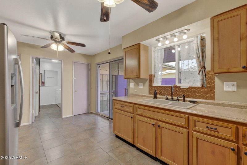 Looking towards laundry room