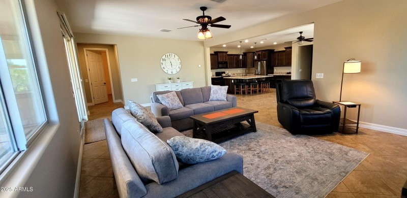 family room looking out