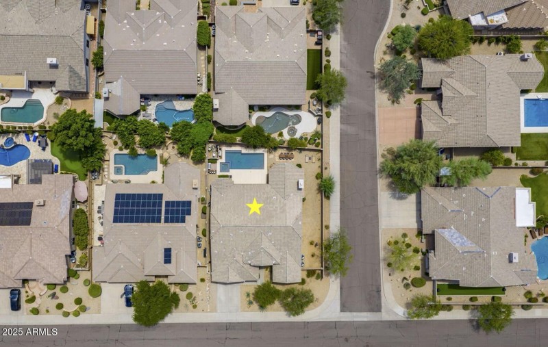 Drone overhead shot