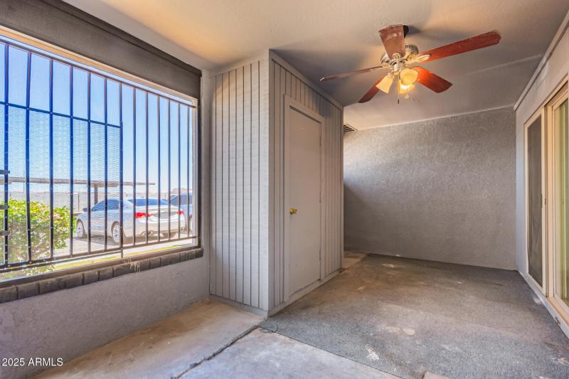 Patio at front perfect for gatherings!