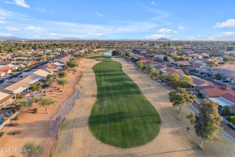 Drone golf course views