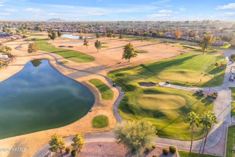 Drone golf course views