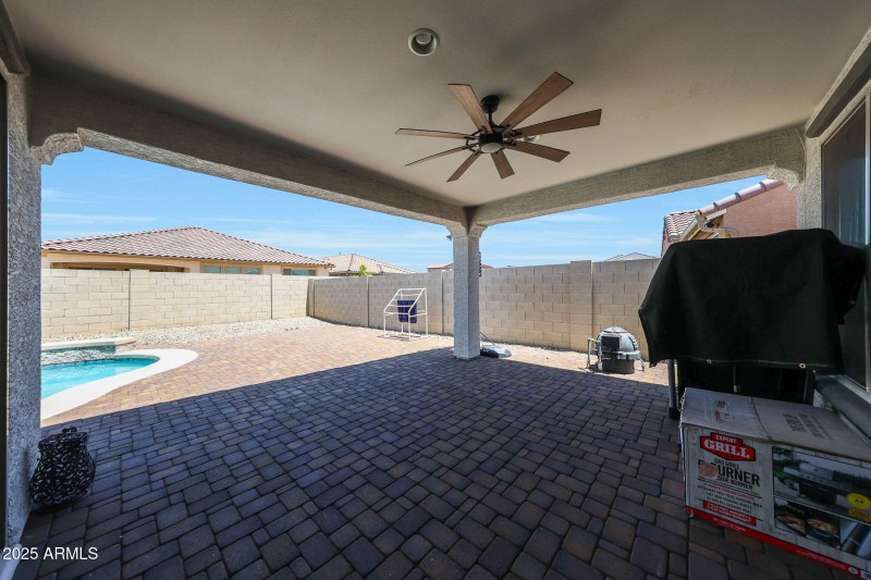 Large Covered Paver Patio