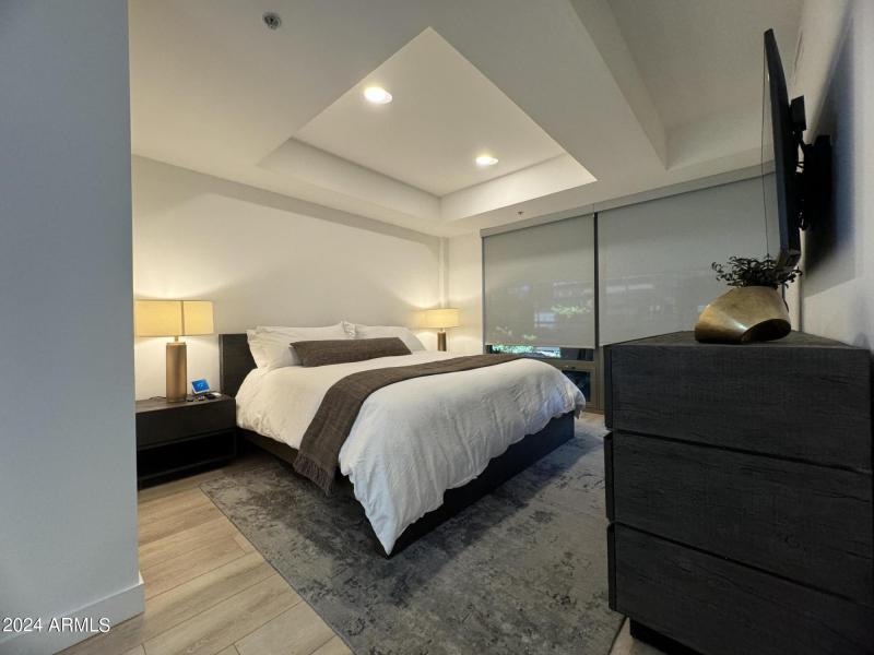 PRIMARY BEDROOM SHADES CLOSED