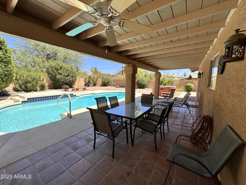 Covered patio view 2