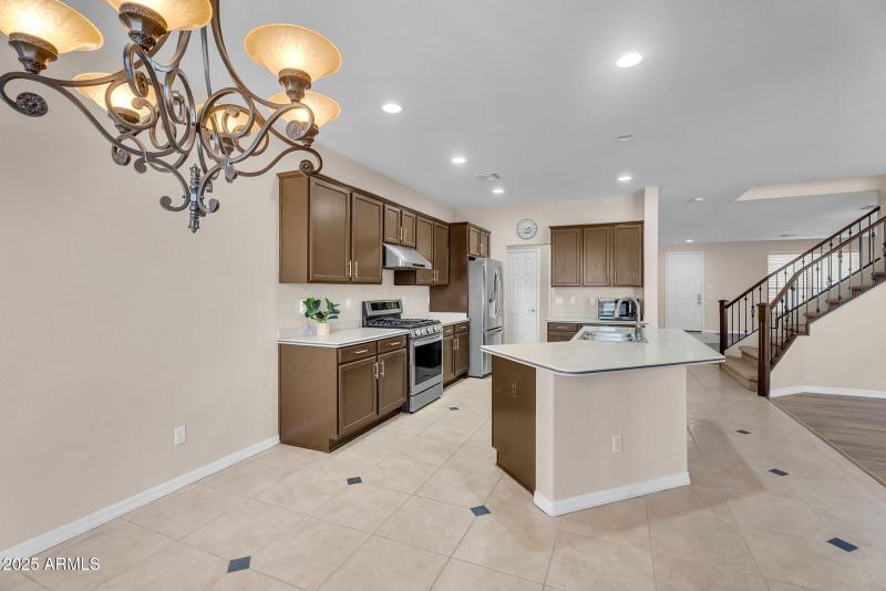 Breakfast nook and kitchen