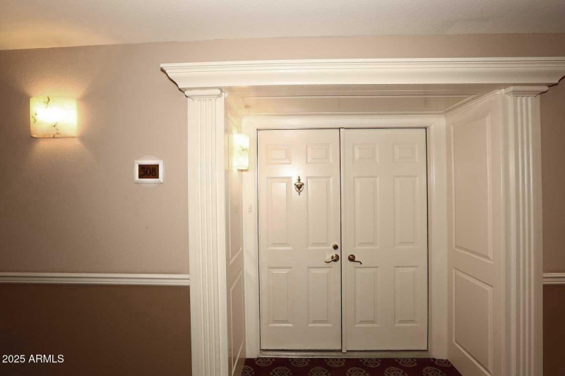 Double Door Entry to this Penthouse cond