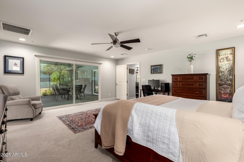 Owner's Suite Sliders to Patio