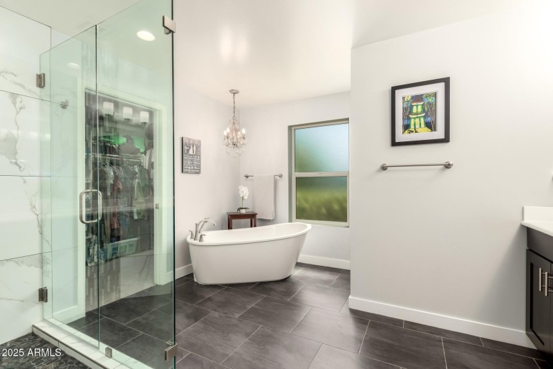 Master Bathroom Tub and Shower