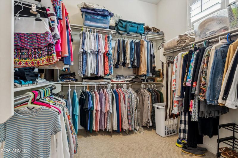 Organized Walk-In Closet