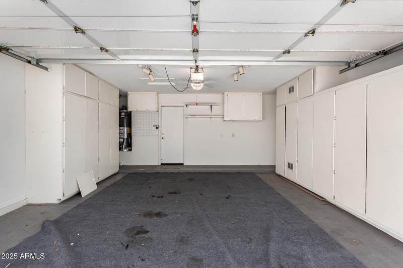 PLENTY OF GARAGE STORAGE