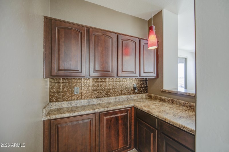 Wet bar in family room