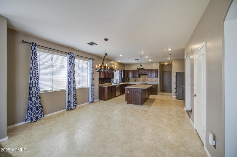 Dining/Kitchen from family room