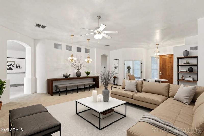 Virtually Staged Living Room Irwin