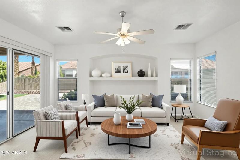 Virtually Staged Great Room