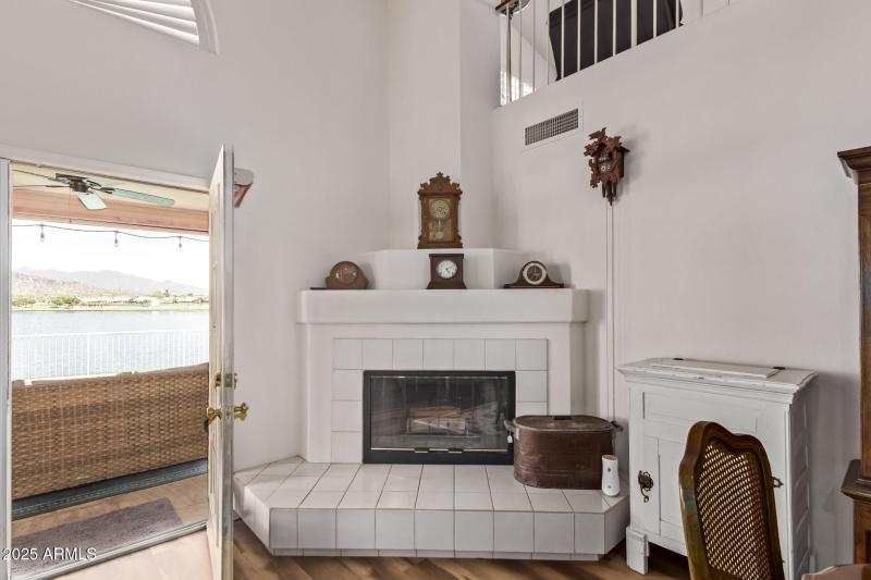 Great room fireplace