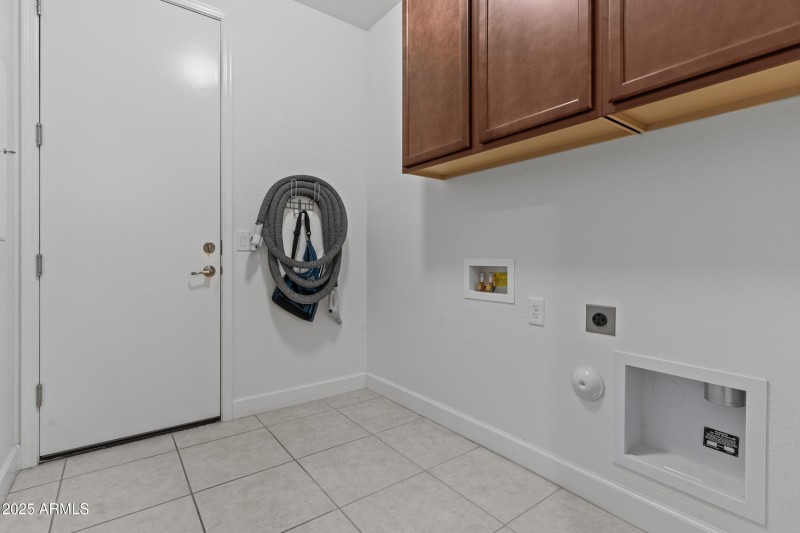 Central Vac-Laundry cabinets