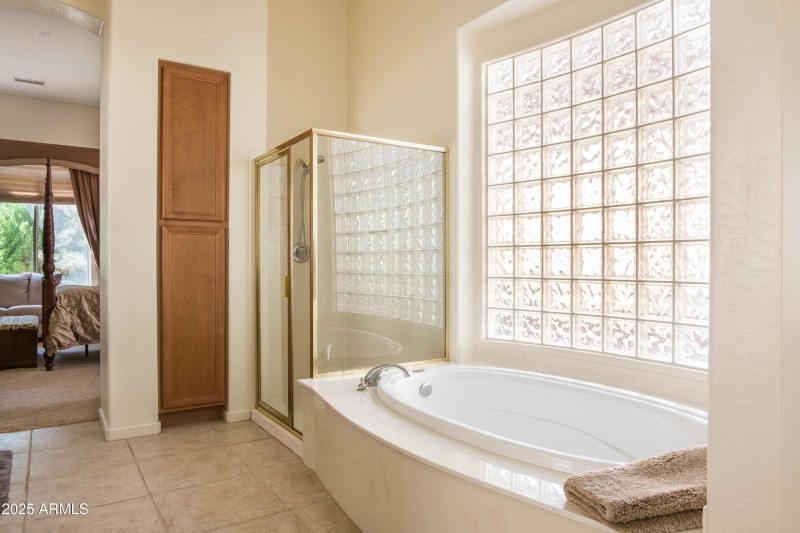 Master Bath separate tub & shower