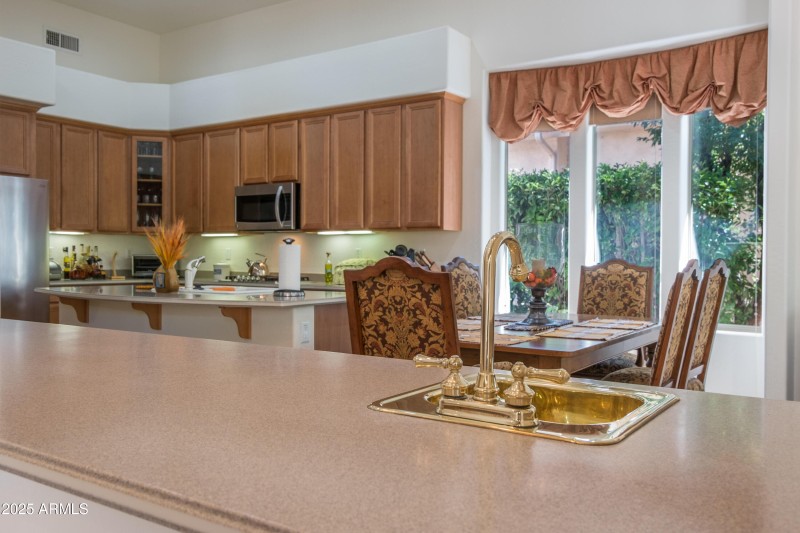 Pass through with bar sink