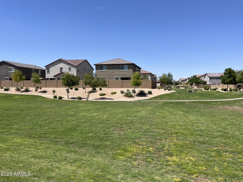 Greenbelt behind home