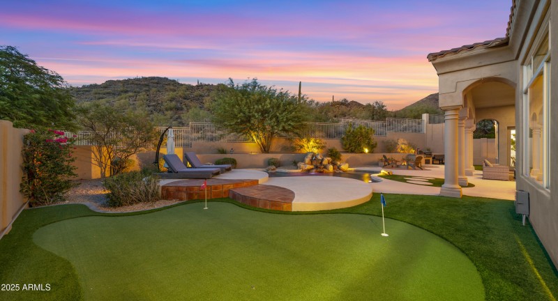 Backyard Putting Green Fun