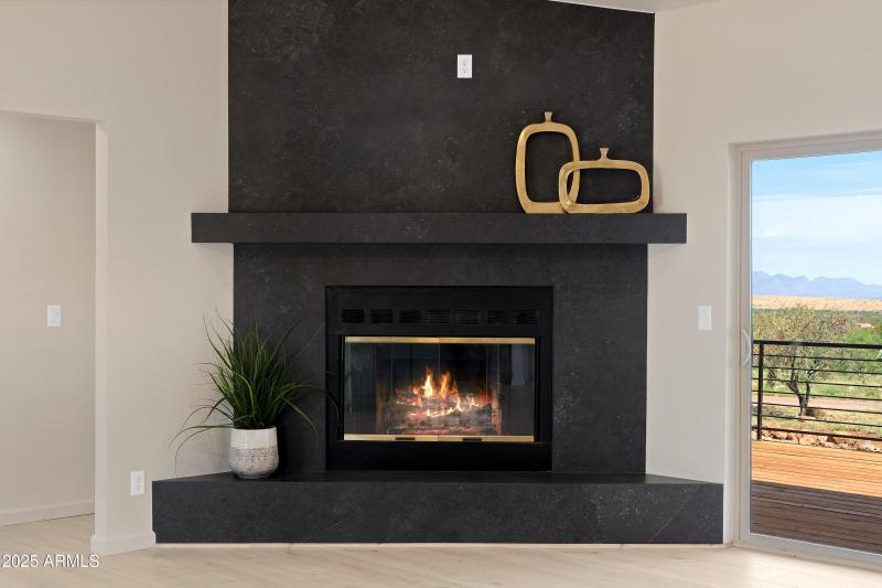 Classy Dekton fireplace Surround
