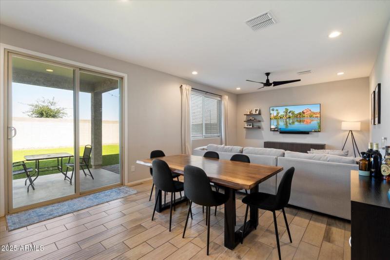 Dining Room to Back Patio