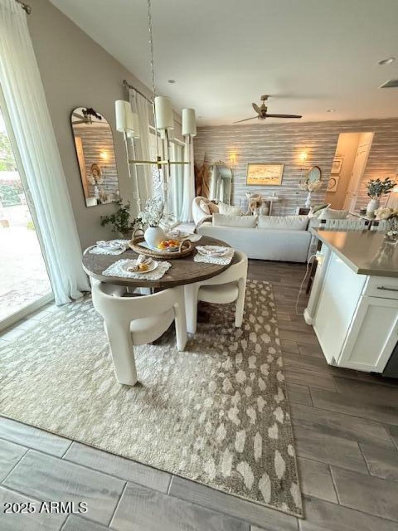 Designer Lights at Dining Room