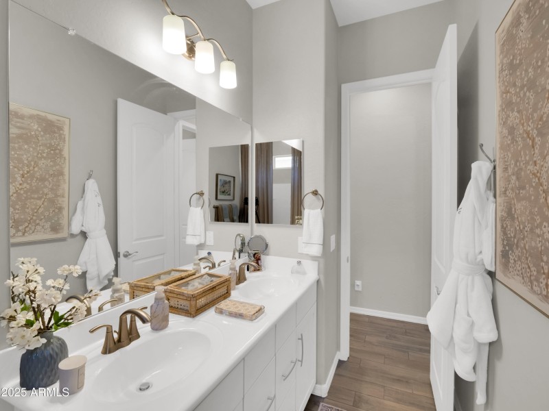 Dual Vanities at Bathroom 2