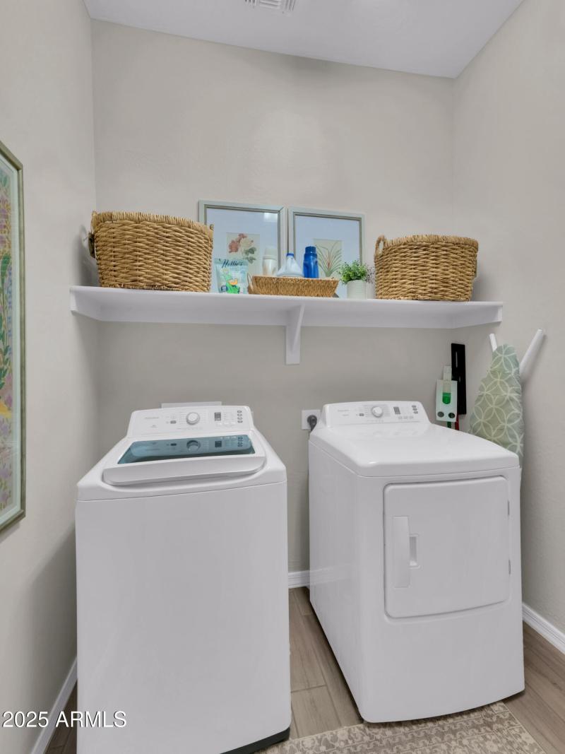 Full Sized Washer & Dryer Spaces