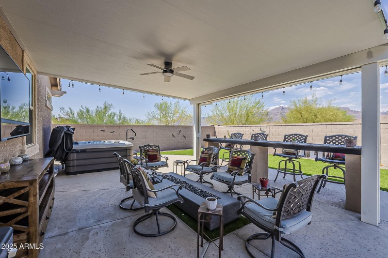 Beautiful back covered patio!