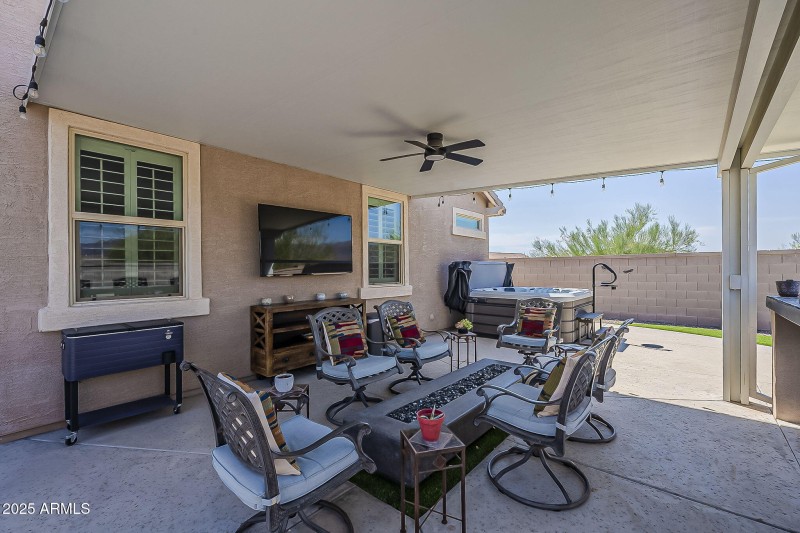 Covered back patio !