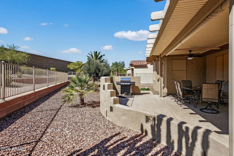 Back yard & walking path