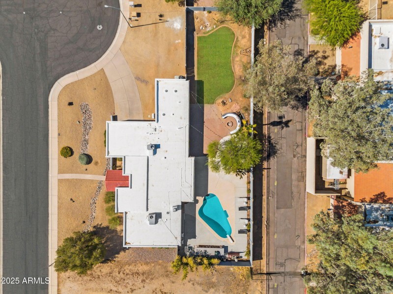 Aerial View of the House