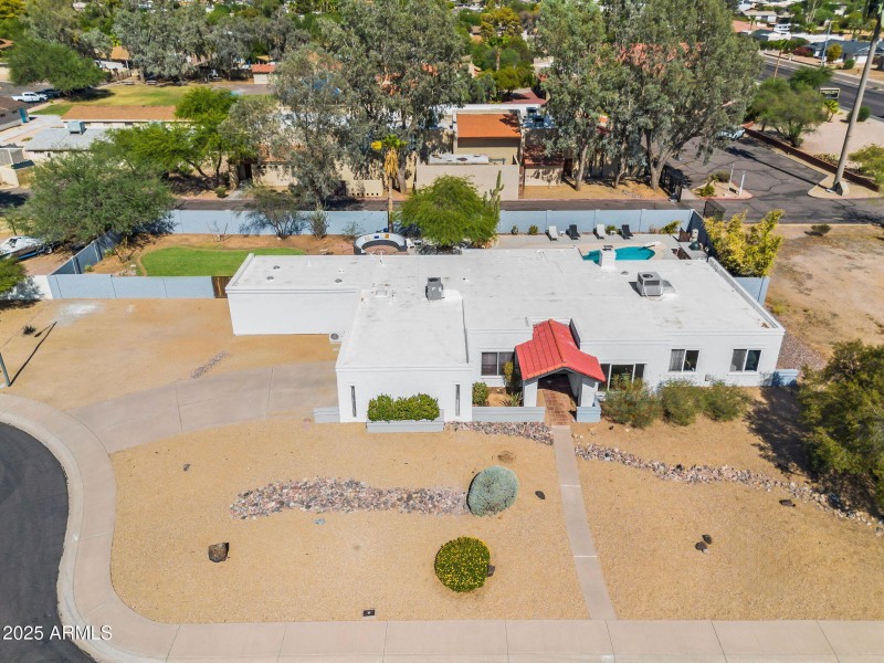 Aerial View of the House