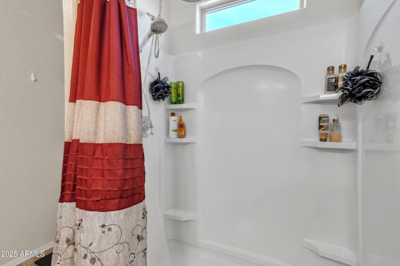 master bathroom shower with massaging sh