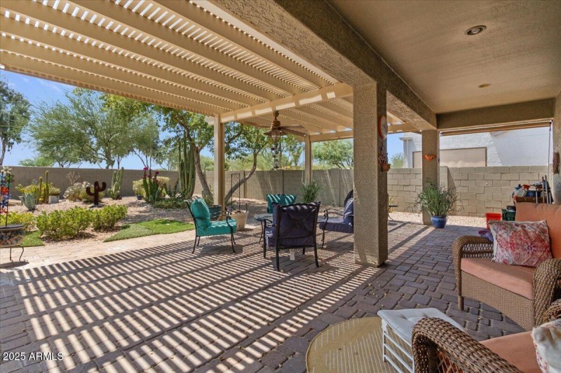 26-Back patio and yard