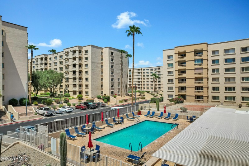 One of 3 heated pools!